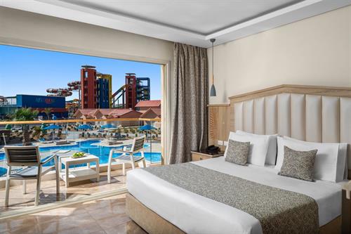 Pickalbatros Jungle Aqua Park Resort Neverland Hurghada - Family Bungalow Sliding Door Pool View - 232532