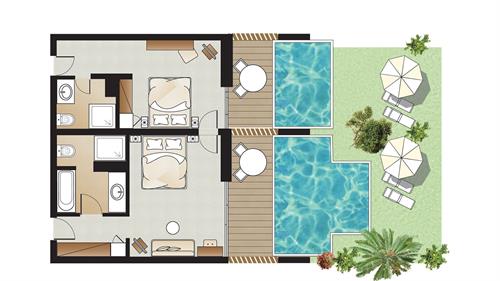 Grecotel Amirandes - 2 Bedroom Family Suite Garden View Private Pool - 195840