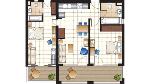 Grecotel Club Marine Palace Suites - Casa Marina Family Apartment Pool / Garden View - 196766