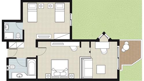 Grecotel Creta Palace - Deluxe Family Bungalow Garden View with Balcony - 196920