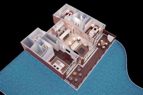 Kaya Palazzo Belek - Swim Up Villa 3 Bedrooms - 216297