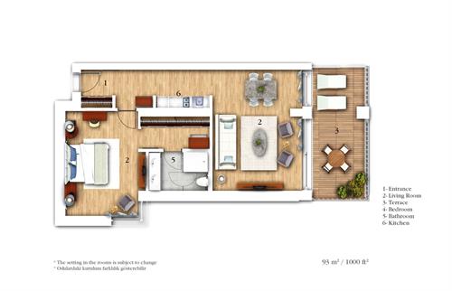 Mandarin Oriental Bodrum - ONE BEDROOM GARDEN VIEW APARTMENT - 222957