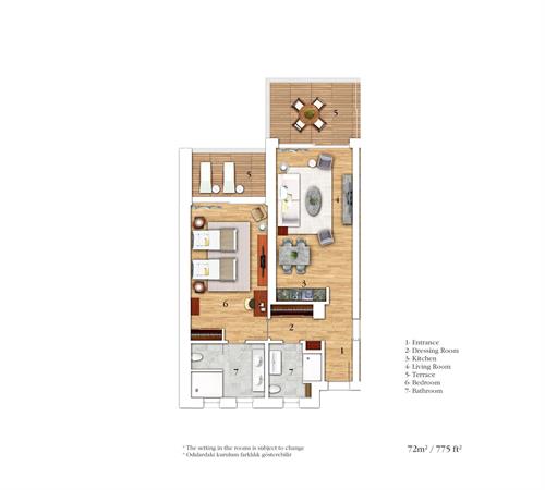 Mandarin Oriental Bodrum - ONE BEDROOM SEA VIEW APARTMENT - 222953