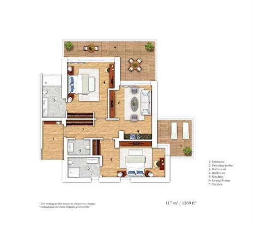 Mandarin Oriental Bodrum - TWO BEDROOM SEA VIEW APARTMENT - 222949